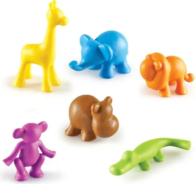 Produktbild von Learning Resources Dschungel Tiere Zähl- und Sortierset 72 Stück Lernspielzeug