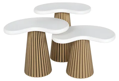 Immagine prodotto di Tavolino in legno bianco dal design moderno
