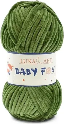 Obrázek produktu pro Luna Art Baby Fox Vlna 100% polyester, zelená, 120 m, měkká pro dětské projekty