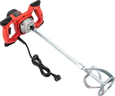 Obrázek produktu pro Míchadlo na beton – Míchadlo na malty – Beton – Ruční míchadlo – Betonová malta – Dvojitá lopatka – 1500W – 220V