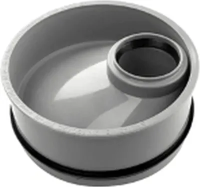 Obrázek produktu pro AIRFIT vnitřní redukce odpadní vody, DN 160x50, soustředná, pro HT a KG trubky, č. 16050IR, 1 ks.