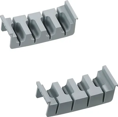 Produktbild von Ninka Messereinsatz Cuisio 146x44x53 Messer Schubladeneinsatz Organizer für 4 Messer, Kunststoff grau