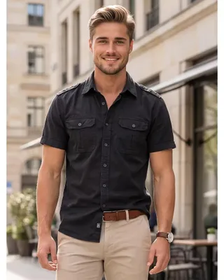 Zdjęcie produktu dla Brandit Vintage Shirt z krótkim rękawem, czarny, S