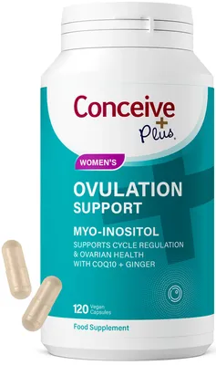 Zdjęcie produktu dla Conceive Plus Ovulation Support – suplement dla kobiet wspierający owulację i regularność cyklu, 120 kapsułek