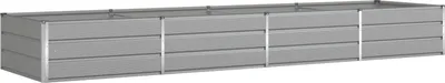 Produktbild von vidaXL Pflanzkübel Hellgrau 385 x 100 x 45 cm Verzinkter Stahl