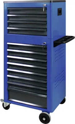 Produktbild von ADB Werkstattwagen Basic mit Werkzeugtruhe, 12 Schubladen, Blau