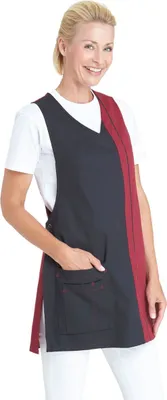 Produktbild von Leiber  Überwurfschürze Farbe schwarz/bordeaux Größe III, 08/2541/1021