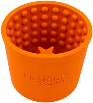Immagine prodotto di LickiMat Yoggie Pot, ciotola antistrisciamento, colore: arancione