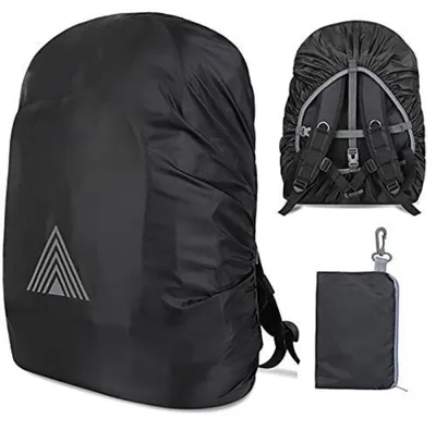 Produktbild von Regenschutz Rucksack 15-75L wasserdicht mit Reflexstreifen & verstellbarer Schnalle für Wandern, Camping, Radfahren