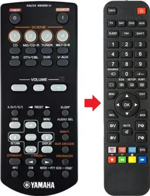 Produktbild von Fernbedienung passend für YAMAHA HTR-6130 | HTR6130 | RX-V365
