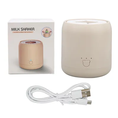 Zdjęcie produktu dla Shaker do butelek z mlekiem dla niemowląt, automatyczne ładowanie przez USB, przenośny, cichy, niewymagający użycia rąk mikser do mleka dla niemowląt
