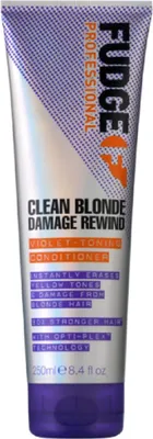 Produktbild von Fudge Professional Clean Blonde Damage Rewind Purple Toning Conditioner 250ml, Unisex, Professionelle Haarspülung, Blond, Blond, Farbschutz, 250 ml