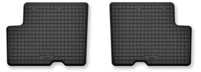 Produktbild von Gummifußmatten Wannenmatten Hinten Schwarz für Dacia Dokker 2013- 2-tlg
