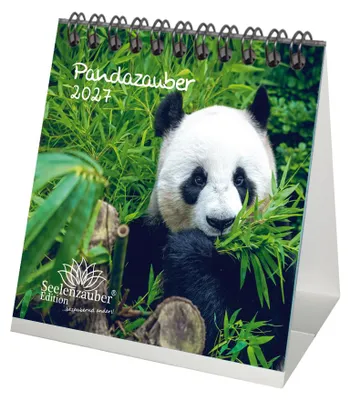 Produktbild von Pandazauber Tischkalender 10x10cm für 2027 Panda - Seelenzauber