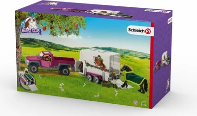 Produktbild von Schleich Pick-up mit Pferdeanhänger, 42346
