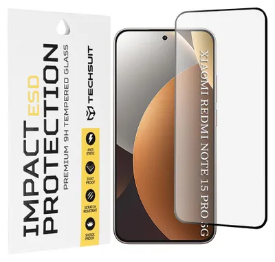 Obrázek produktu pro Techsuit – ESD Glass ochranné sklo pro Xiaomi Redmi Note 15 Pro 5G – černé