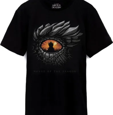 Produktbild von House Of The Dragon - T-Shirt für Herren NS6901 (3XL) (Schwarz/Hellrot/Orange)