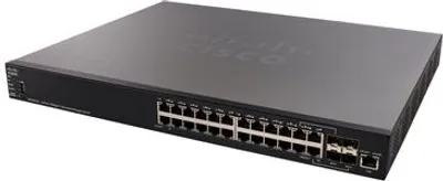 Zdjęcie produktu dla Cisco SX550X-24-K9-EU, Zarządzany, L3, 10G Ethernet (100/1000/10000), Możliwości montowania w stelażu