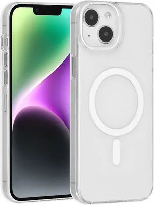 Produktbild von UNIQ Accessory iPhone 15 & 14 Plus Hardcase Backcover magsafe compatible - Transparent - White