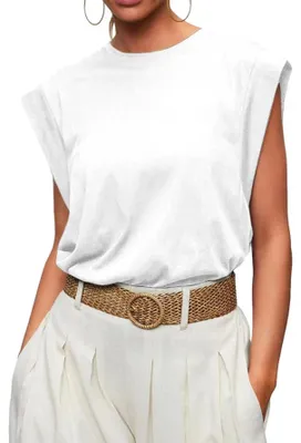 Productafbeelding van Dames Mouwloos T-shirt Tanktop - Zomer Tops met Strepen