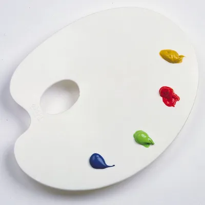 Immagine prodotto di Tavolozza ovale in plastica per pittura