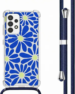 Obrázok produktu pre imoshion Design puzdro s káblom pre Samsung Galaxy A53 - Cobalt Blue Flowers Connect