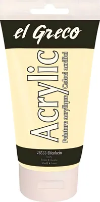 Produktbild von KREUL el Greco Acrylic Elfenbein 150 ml Tube