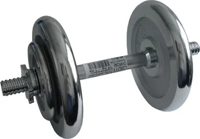 Obrázek produktu pro ACRA Činka nakládací, jednoruční, chromová 14 kg - průměr 25 mm