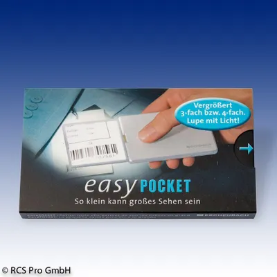 Image de Eschenbach EasyPocket loupe éclairante de poche XL argent