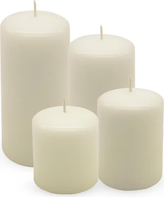 Obrázok produktu pre Sada 4 sviečok z pravého vosku - slonová kosť - adventné sviečky v 4 rôznych výškach
