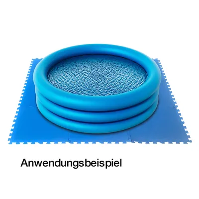 Produktbild von DEMA Poolmatte Unterlage Schutzmatte für Pool Planschbecken Zelt 9 x 50x50 cm blau