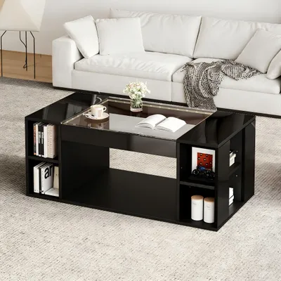 Image de Table basse en verre - Table de salon, table basse, table d'appoint - Design moderne - Verre trempé