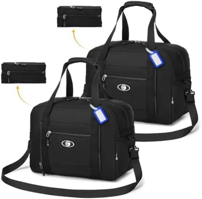 Produktbild von PromoHome® Faltbare Reisetasche 40x30x20, 25L - Wasserdichtes Handgepäck mit mehreren Fächern