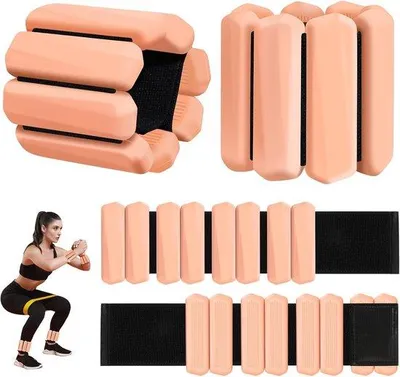Produktbild von Handgelenksgewichte, 1 Pfund - Verstellbar - Set mit 2 Stück - Ideal für Yoga und Cardio - m-winkel