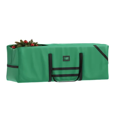 Produktbild von 125×40×50 cm Aufbewahrungstasche für Weihnachtsbaum bis zu 274cm, Reißfest Transporthülle Wasserdicht, Grün