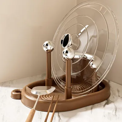 Immagine prodotto di Mensola da parete nera da 50 cm con ganci per la cucina e le erbe aromatiche