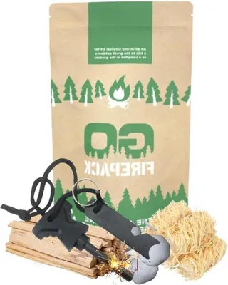 Produktbild von Famanu Feuerstarter 5-in-1 - Camping Werkzeuge und Anzündhilfen