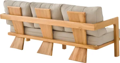 Produktbild von Moderner Beiger Stoff-Sofa für Terrasse und Balkon