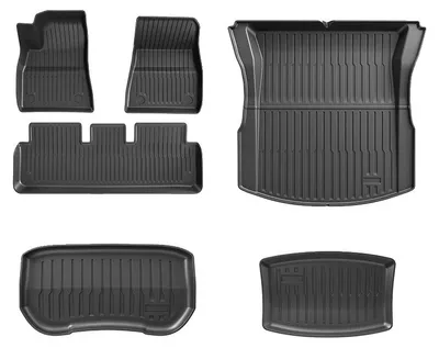 Image de Tapis de sol pour voiture, en caoutchouc, antidérapants, FM 6 pièces 2024-2026