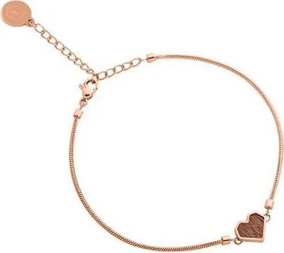 Image de BeWooden Naramok Rea Naramok Heart hnedé S/M 17-21 cm