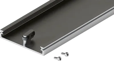 Produktbild von Hawa Concepta III Verbindungs-Set unten für 2 Korpusse bei 2 Dreh-Einschiebetüren für Schranktüren mit TS 18-26mm