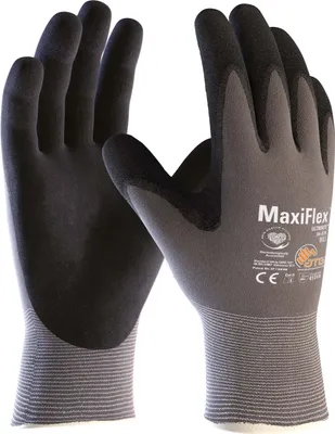 Produktbild von Handschuhe MaxiFlex Ultimate 34-874 Gr.10 grau/schwarz Nyl.m.Nitril EN388 Kat.II