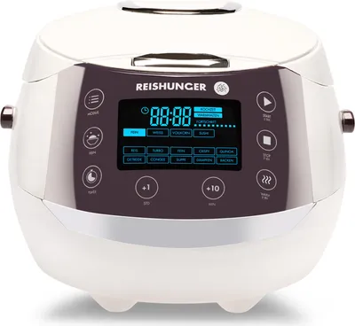 Produktbild von Digitálny ryžovar Reishunger (860 W/1,5 l), biely, až pre 8 osôb, multifunkčný varič s 12 programami