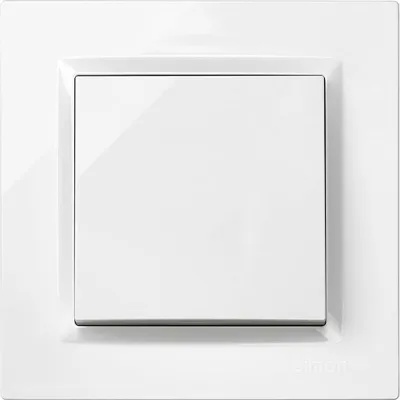 Image de Bouton Poussoir Double BlancDouble, Design Discret - Simon