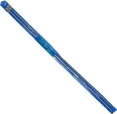 Produktbild von 35cm lange Aluminium Nadeln 2mm 2Stk Stricknadeln Set