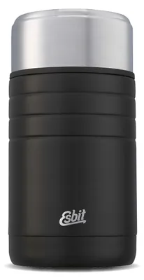 Thermischer Container 1000 ml, Edelstahl, Schwarz, auslaufsicher
