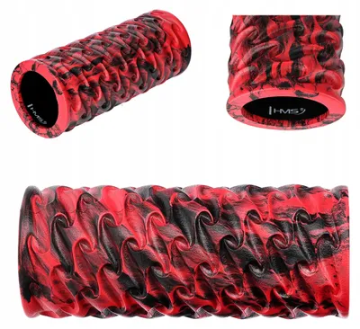 Produktbild von HMS FS133 Massage- und Fitnessroller 33cm Rot-Schwarz
