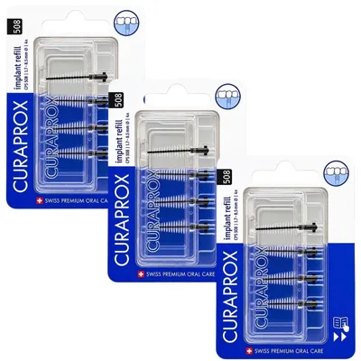 Produktbild von 2x Curaprox Interdentalbürsten CPS 508 Implantat Refill - 1,7mm bis 8,5mm