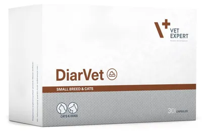 Productafbeelding van VetExpert Diarvet Small Breed and Cats 30 caps.