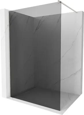 Produktbild von Mexen Kioto Walk-in Duschwand 110 x 200 cm, grafit 8 mm, gebürstetes Nickel - 800-110-101-97-40